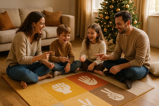 Un tapis Chifoumi pour remplacer les écrans pendant les fêtes : mission réussie !