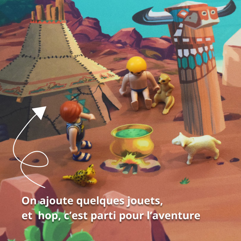 Tapis de jeu exploration “Adventureland” - 150x100cm