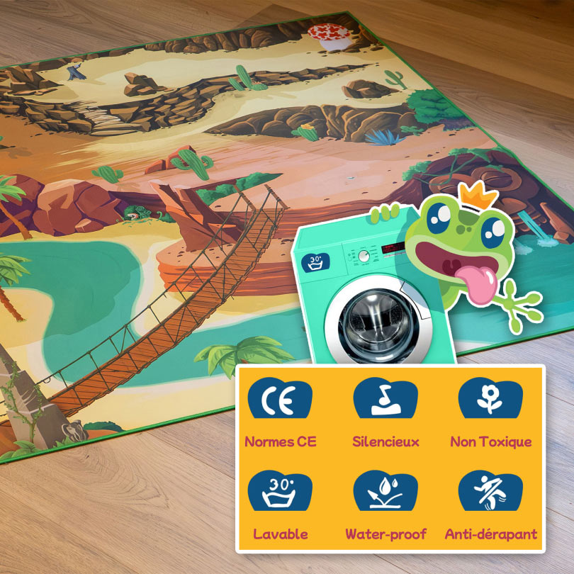 Tapis de jeu exploration “Adventureland” - 150x100cm