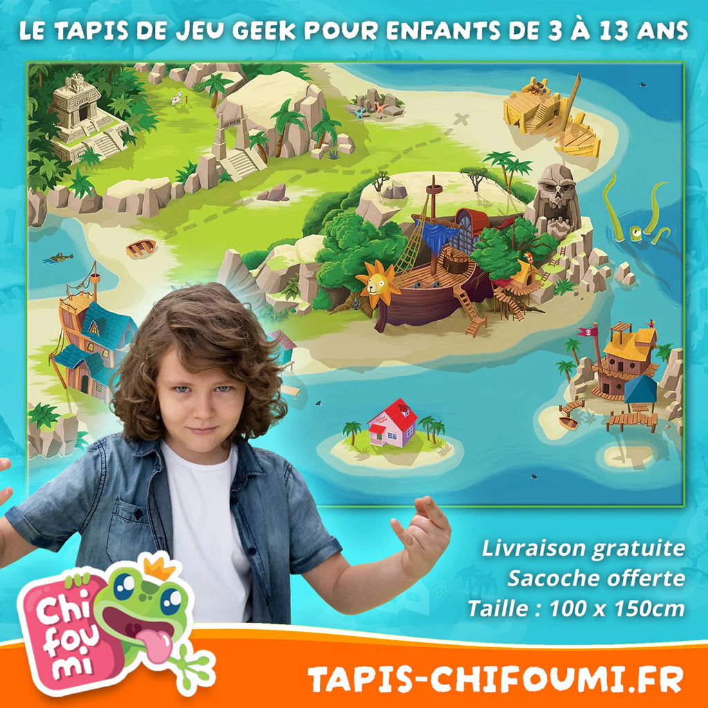 Tapis de jeu pour enfant “Tortuga Bay” - 150x100cm