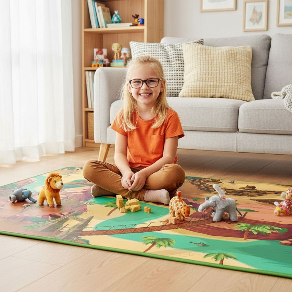Tapis de jeu pour enfant “Adventureland” - 150x100cm
