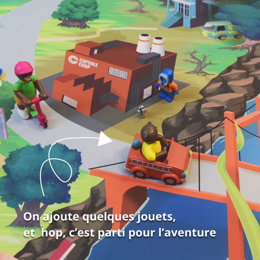 Tapis de jeu pour enfant "Hill Valley" - 150x100cm