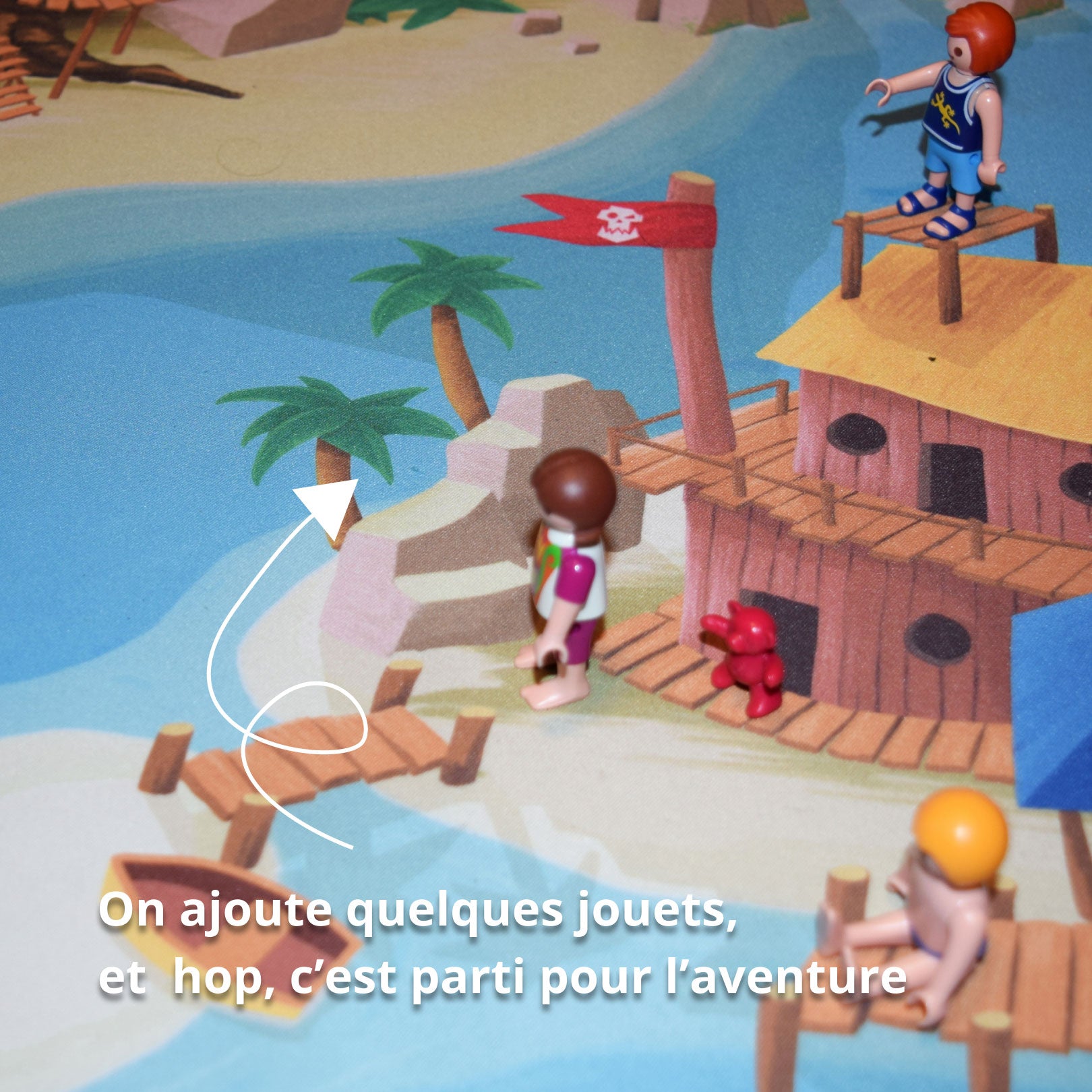 Tapis de jeu pour enfant “Tortuga Bay” - 150x100cm