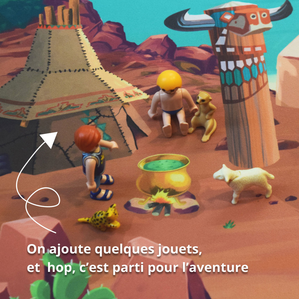 Tapis de jeu pour enfant “Adventureland” - 150x100cm