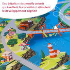 Tapis de jeu pour enfant "Hill Valley" - 150x100cm