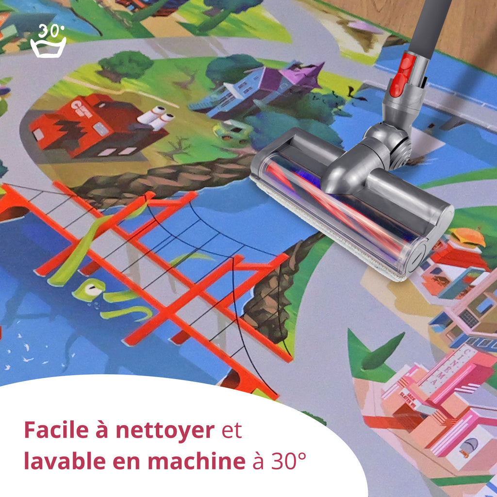 Tapis de jeu pour enfant "Hill Valley" - 150x100cm