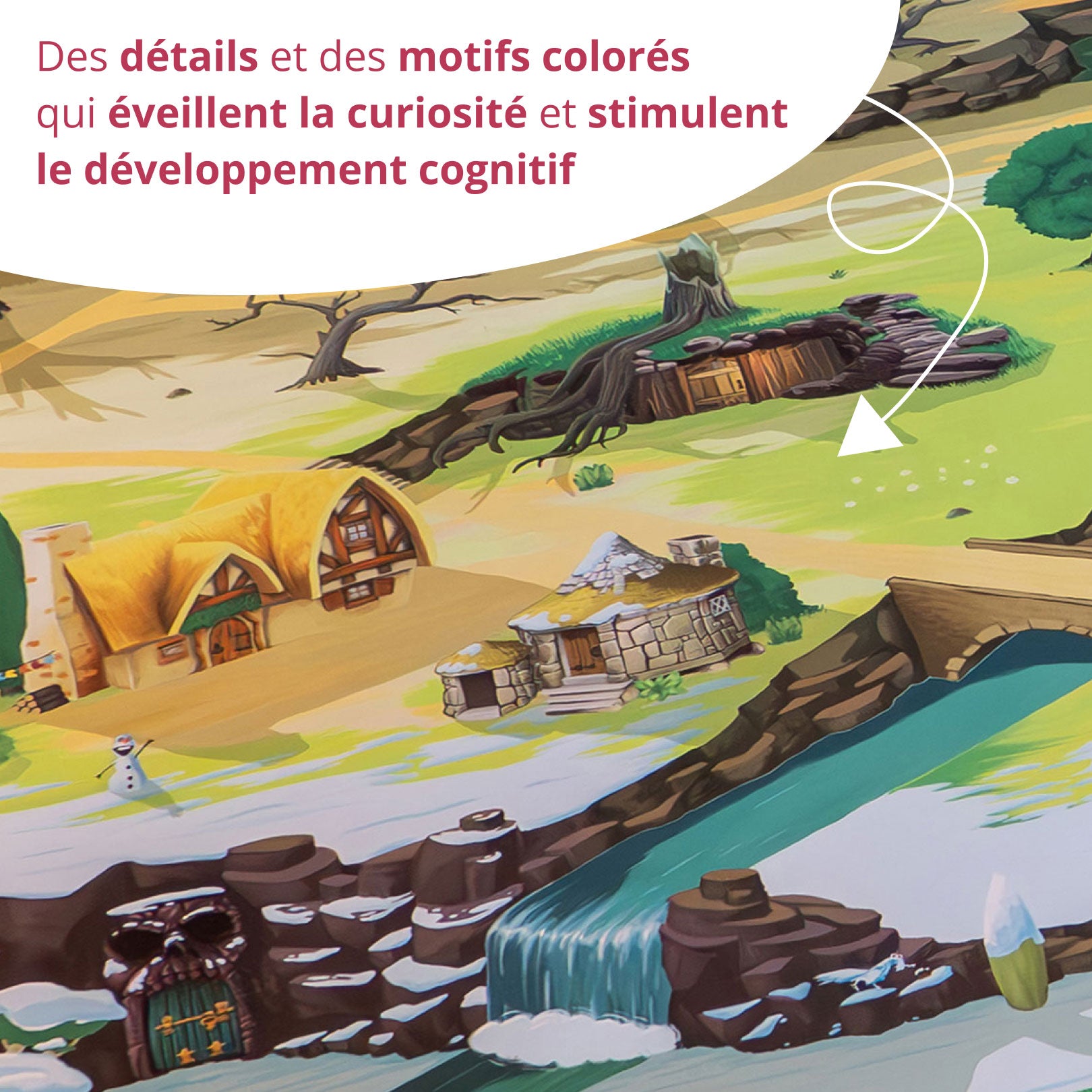 Tapis de jeu pour enfant “Middle plains” - 150x100cm