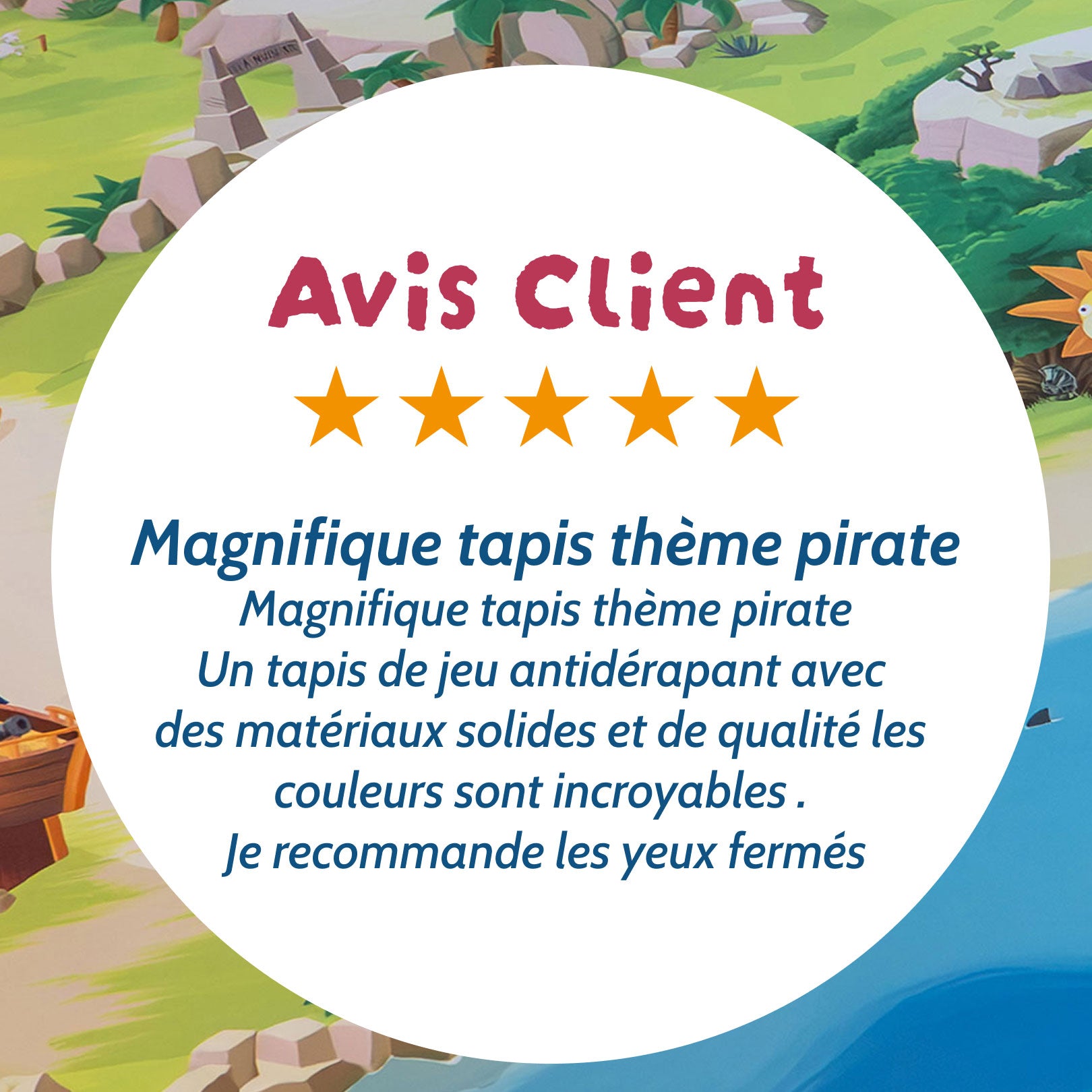 Tapis de jeu pour enfant “Tortuga Bay” - 150x100cm