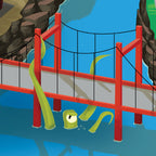 Tapis de jeu pour enfant "Hill Valley" - 150x100cm