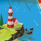 Tapis de jeu pour enfant "Hill Valley" - 150x100cm