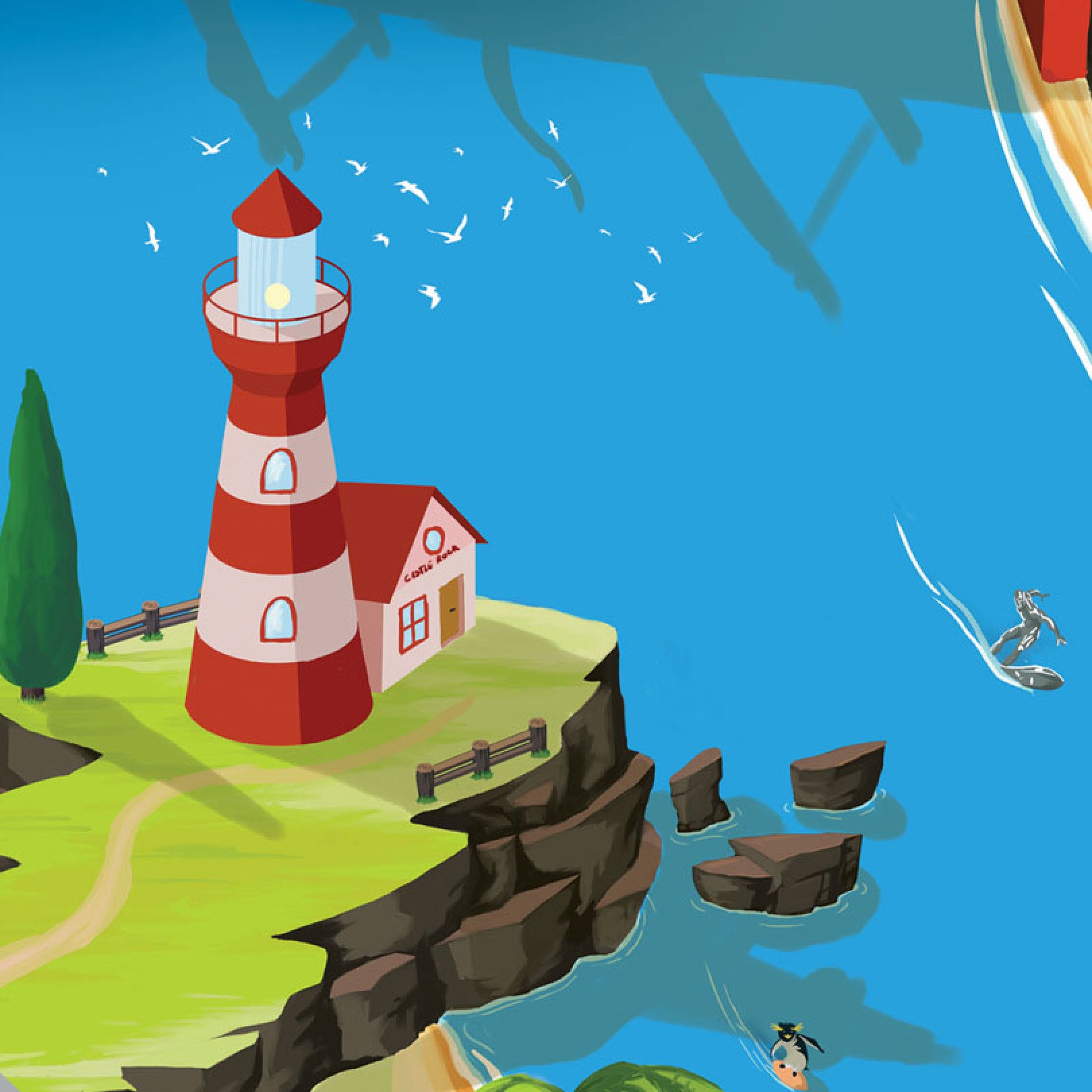 Tapis de jeu pour enfant "Hill Valley" - 150x100cm