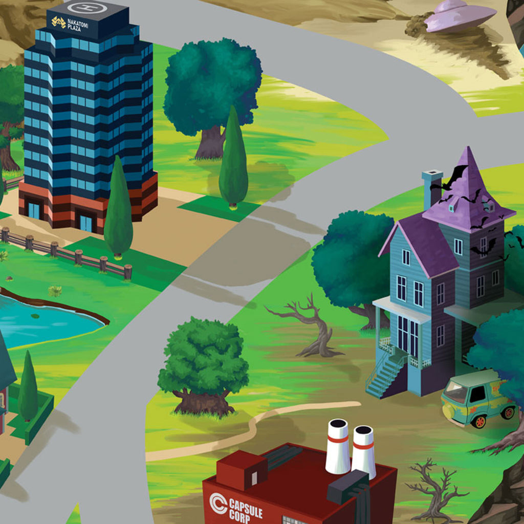 Tapis de jeu pour enfant "Hill Valley" - 150x100cm