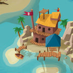 Tapis de jeu pour enfant “Tortuga Bay” - 150x100cm