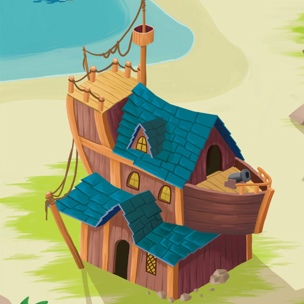 Tapis de jeu pour enfant “Tortuga Bay” - 150x100cm