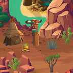 Tapis de jeu pour enfant “Adventureland” - 150x100cm