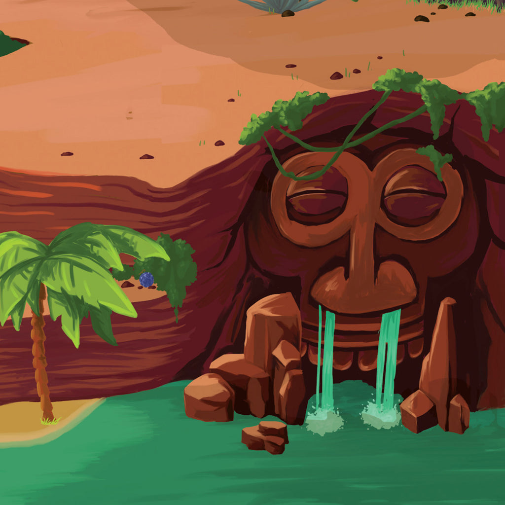 Tapis de jeu pour enfant “Adventureland” - 150x100cm