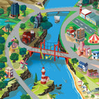 Tapis de jeu pour enfant "Hill Valley" - 150x100cm