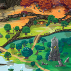 Tapis de jeu pour enfant “Middle plains” - 150x100cm