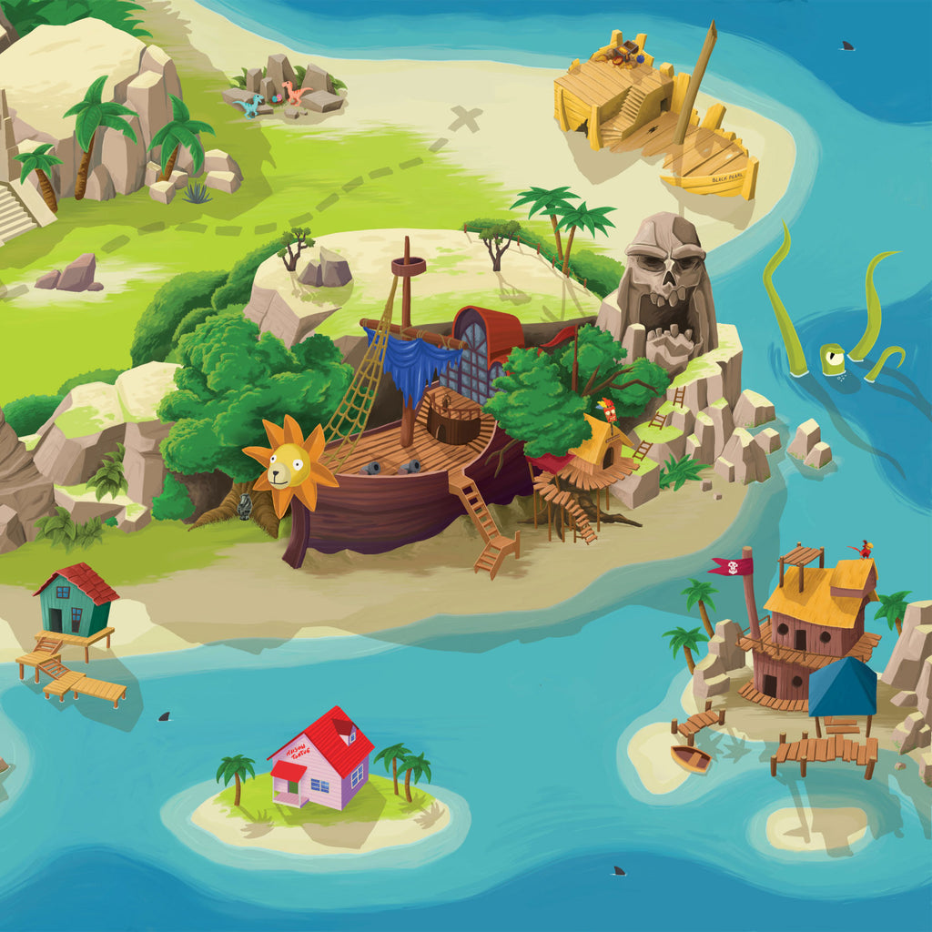 Tapis de jeu pour enfant “Tortuga Bay” - 150x100cm