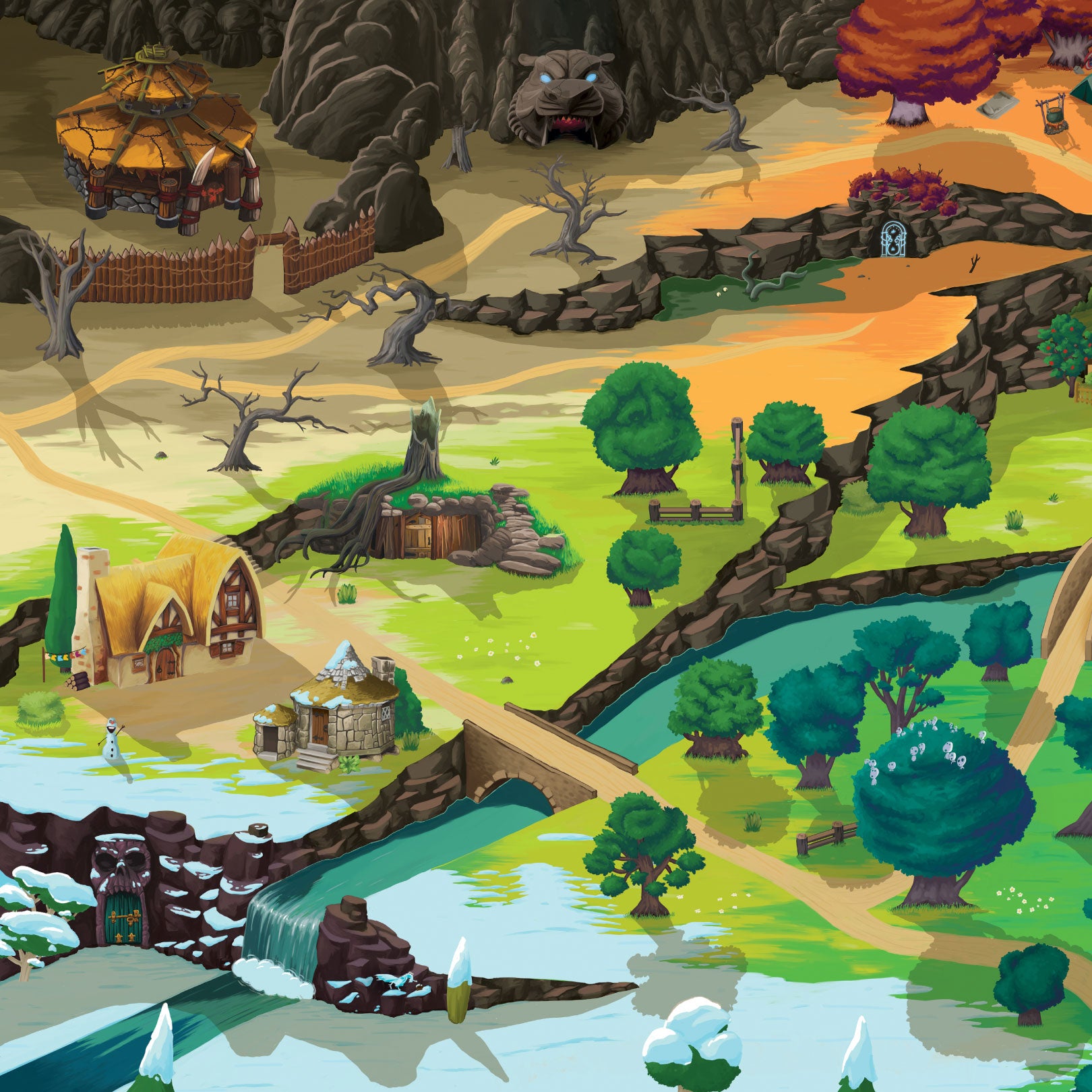 Tapis de jeu pour enfant “Middle plains” - 150x100cm